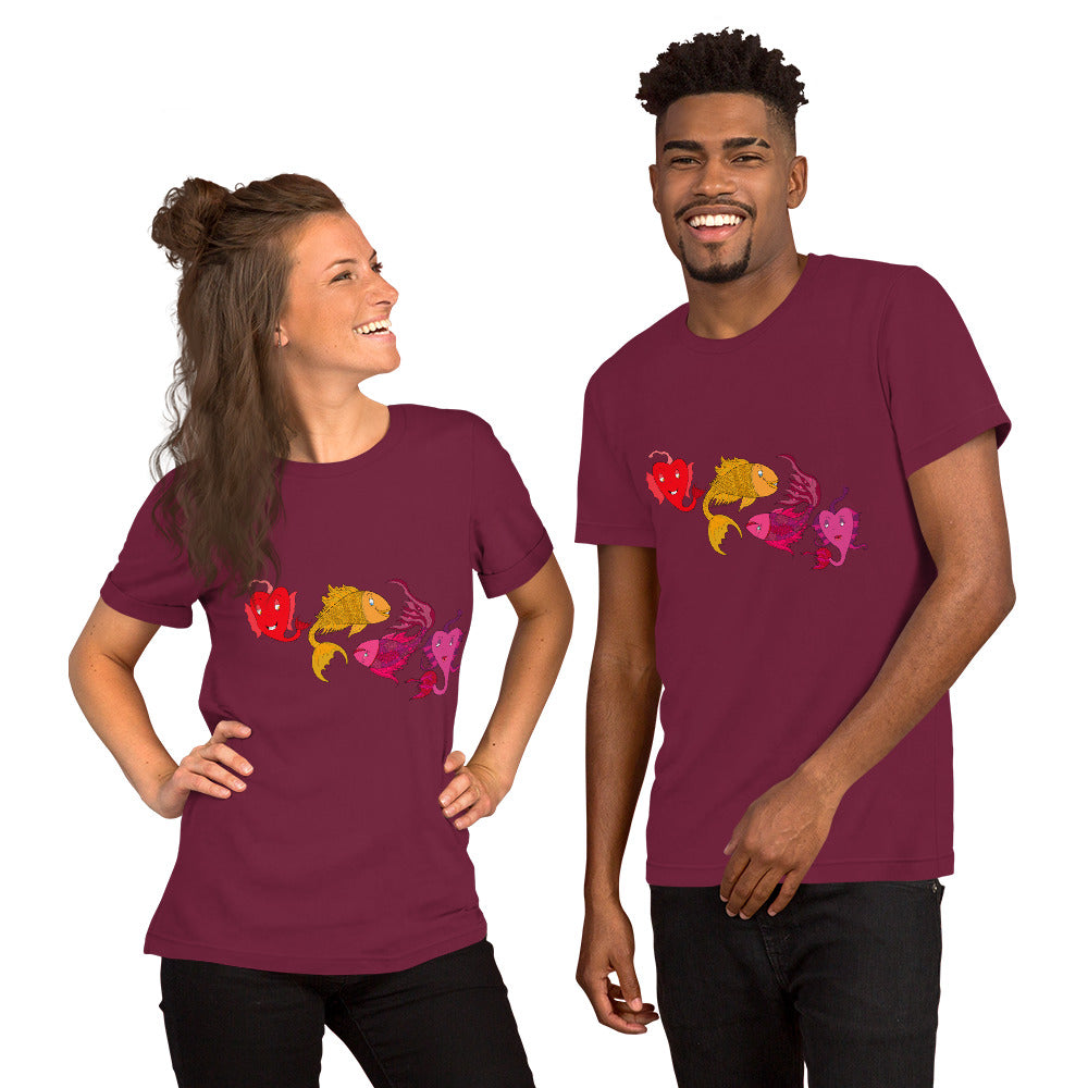 Fish Lover Unisex t-shirt - AJArtzzz Clothing