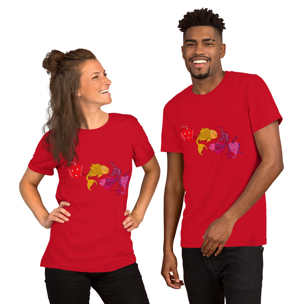 Fish Lover Unisex t-shirt - AJArtzzz Clothing